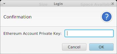 3, and requests an Ethereum account private key.