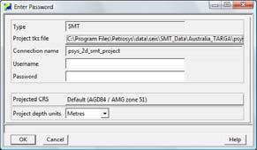 Right mouse click on the button beside Projected CRS to associate the database with the default CRS (Coordinate