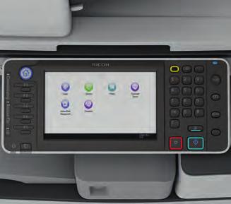 Operation is the same as other Ricoh MFPs, which reduces training needs for fleet customers.