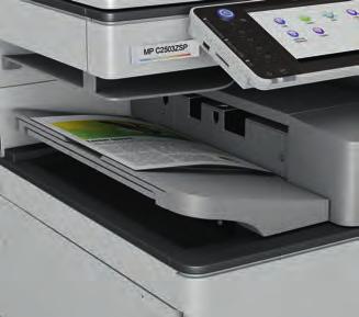 An innovative way to staple Ricoh s unique stapleless stapler allows you to bind up to five pages without using a staple.