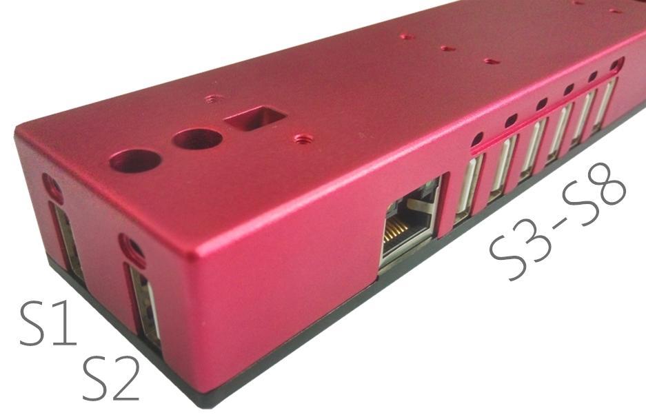 Controllable USB ports AstroBar1 features eight USB2.