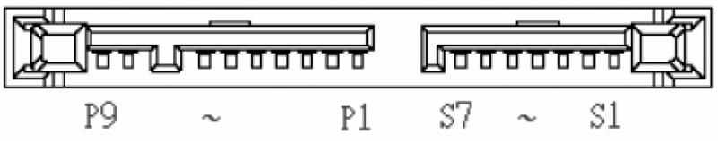 4.0 Electrical Interface Specification 4.1 Serial ATA Interface connector The Host is connected to the SSD with a standard 16-pin Micro SATA connector. 4.2 Pin Assignments Signal Segment Pinout Figure 3.