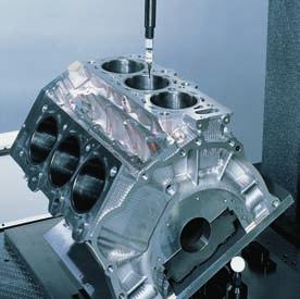 Typical applications: cylinder heads, engine blocks, crank shafts