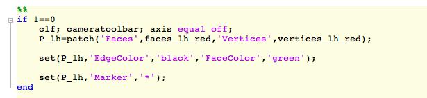 ! MATLAB editor can fold pieces of code under command blocks.