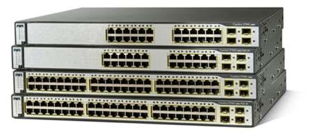 Cisco Catalyst 3750-24PS and Cisco Catalyst 3750-48PS Switches with IEEE 802.3af Power Figure 3. Cisco Catalyst 3750-16TD Switch Figure 4.