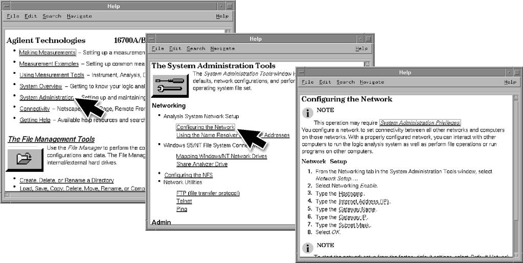 Chapter 2: Connecting and Configuring Hardware To connect to LAN 2 Go to the Help menu and select On Main System.