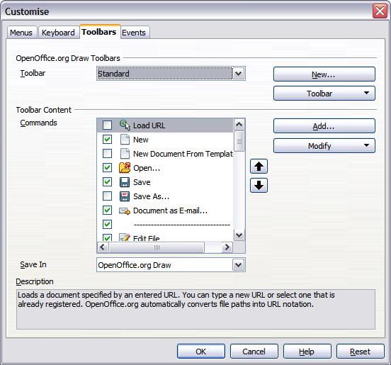Customizing toolbars You can customize toolbars in several ways. To show or hide icons defined for a toolbar, see Figure 6 on page 8.