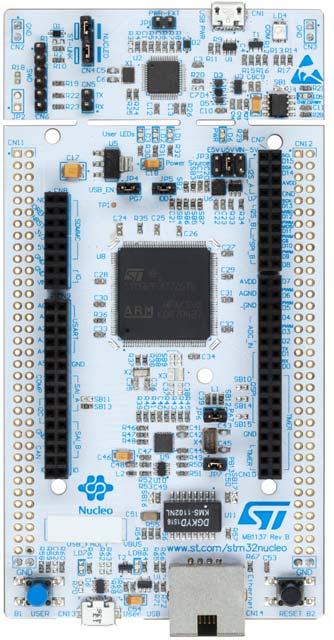 UM1974 User manual STM32 Nucleo144 board Introduction The STM32 Nucleo144 board (NUCLEOF207ZG, NUCLEOF303ZE, NUCLEOF429ZI, NUCLEOF446ZE, NUCLEOF746ZG, NUCLEOF767ZI) provides an affordable and