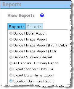 Reports This tab allows you to generate and view Web Client reports.