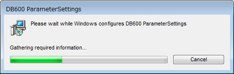 When the uninstallation is completed, the dialog shown right is closed automatically. *At this point, a folder related to the software still remains.
