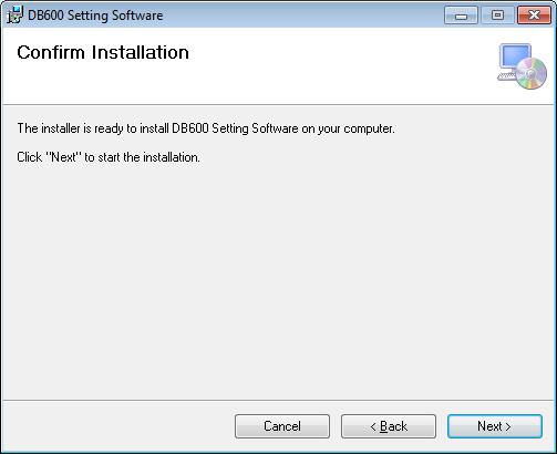 install folder] and [user]. Click [Next] button.