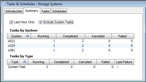 26 Tracking and Scheduling Tasks The Task & Schedules Manager allows you to retrieve, remove, cancel, and schedule tasks on HP 3PAR StoreServ Storage Systems.