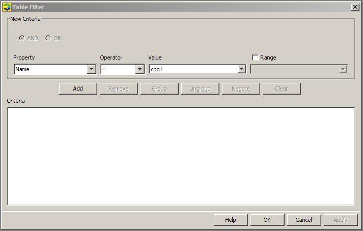 Select an operator from the Operator list. 3. Select a value from the Value list. 4. (Optional) Select the Range checkbox to define a second value to compare against the first value.
