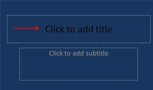 Enter Text To enter text: Select the slide where you want the text Click in a Textbox