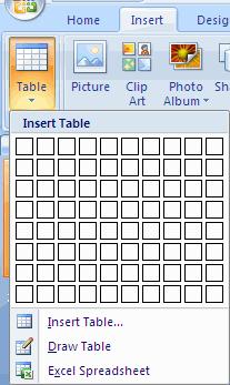 Enter Data in a Table Place the cursor in the cell where you wish to enter the information. Begin typing.