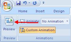 To apply an animation effect: Select the object Click the Animations tab on the Ribbon Click Custom
