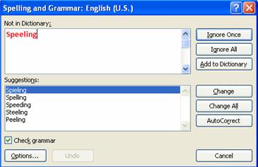 If you wish to check the spelling of an individual word, you can right click any word that has been