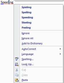 To use the thesaurus: Click the Review Tab of the Ribbon Click the Thesaurus Button on the Proofing