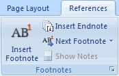 Insert Endnote depending on your needs) Begin typing the footnote Track Changes is a
