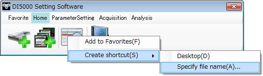 < Flow of creating shortcut > Create arbitrary tool button shortcut by following and operate figures