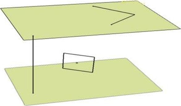 known, object height, distance, length ratio, angle, and shape area on the parallel planes etc., are readily computed [3].