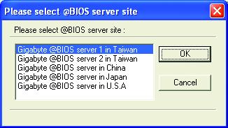 Click Start>Programs>GIGABYTE>@BIOS Select @BIOS and click Install. C. Options and Instructions: 1.