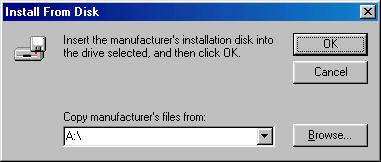 (8) A window for selecting the manufacturer and model of the hardware is displayed. Click the [Have Disk.