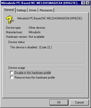 7. Appendices 7.2 How to Remove NC Card (ISA NC Card) Resume Using NC System Device Driver.
