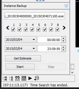 c. Backing up Footage i. To backup footage, you will need to refer to the Instance Backup on the left side of the Playback Dashboard. Refer to the Dashboard photo above. ii.