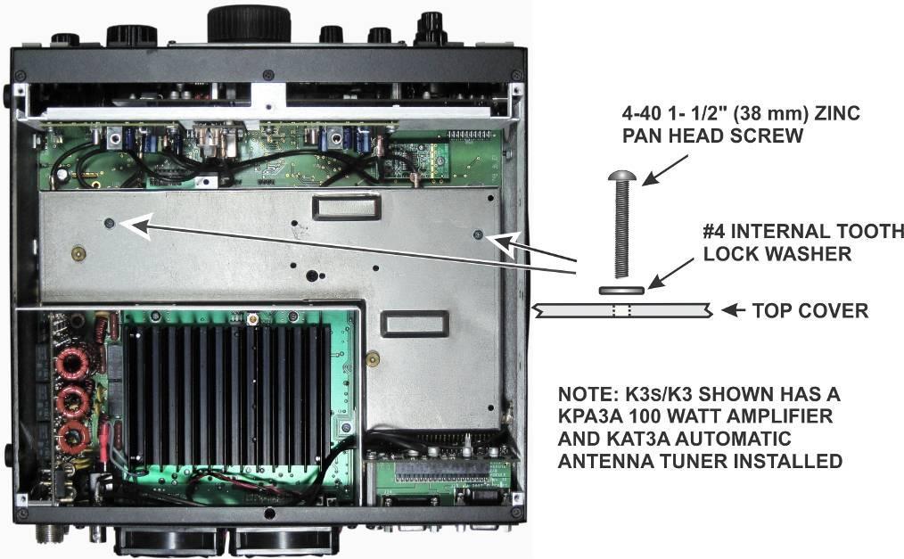 Removing the KRX3 or KRX3A Sub Receiver Enclosure The sub receiver module is the L shaped metal enclosure shown in Figure 11.Remove the two 1-1/2 (38 mm) screws and lock washers shown in Figure 11.