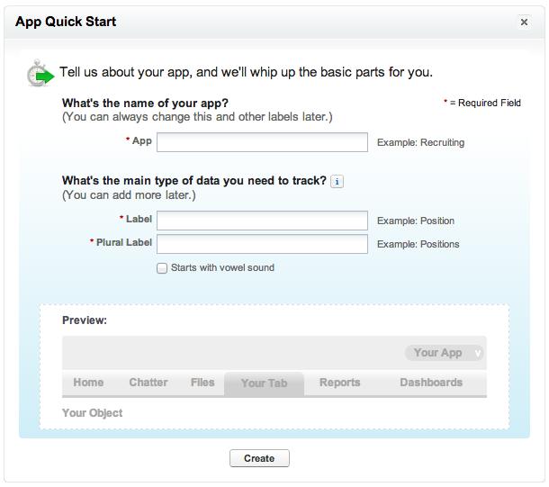 EXAMPLE 2 : App Quick Start Audience: New Salesforce admins Goal & tone: The goal is to help new admins get started quickly.