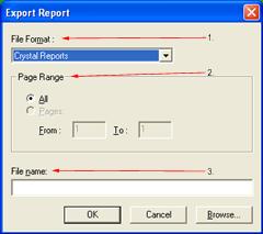 1. File Format: There are several file formats to choose from when exporting a report.