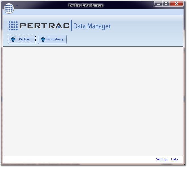 PerTrac Data Manager Window PerTrac 7 includes a redesigned Data Manager for updating and merging your data.