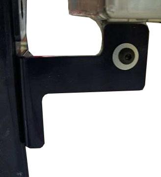 Mount the lower control box bracket to the side of the leg with bolt, two flat washers, two lock washers and nut.