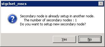 22. Confirm the addition of the secondary node B. A confirmation dialog box for adding a secondary node to a Cascade system is displayed.