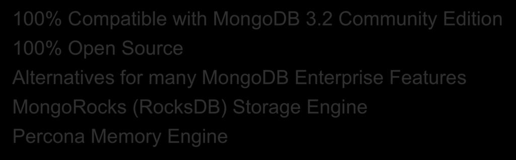 Percona Server for MongoDB 3.