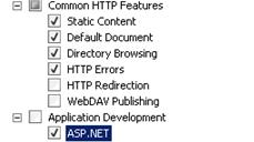 In the Add Roles Wizard window, on the Role Services page, make sure that the following options are selected: Common HTTP Features > Static