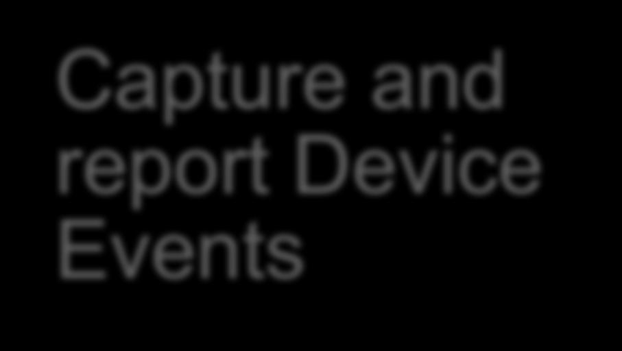 Capture and report Device Events