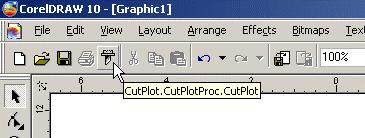 Click on the Send button to send the job to the output device. 6. Click Done to close Cut/Plot dialog when finished. Corel CorelDRAW 1. Launch Corel CorelDRAW. 2.