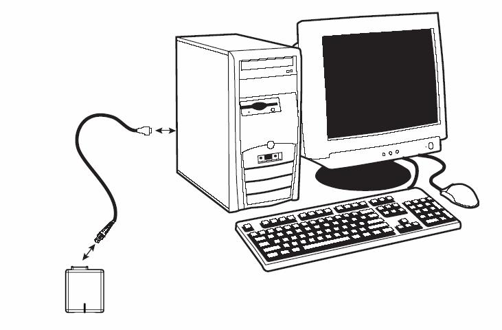 Connecting Your Scanner: USB Cable 2 1 4 3 To connect your ICR803 scanner: 1, Connect USB Cable