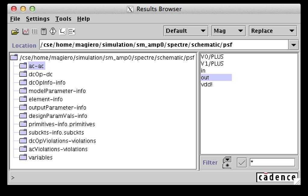 Figure 24: The Results Browser a very useful