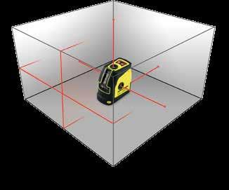 (vertical and horizontal planes) 5 laser points (sets 3 axes) High