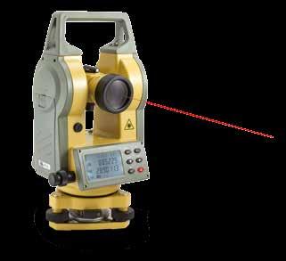 theodolite while working in the field, and its waterproof casing (IPX6) allows