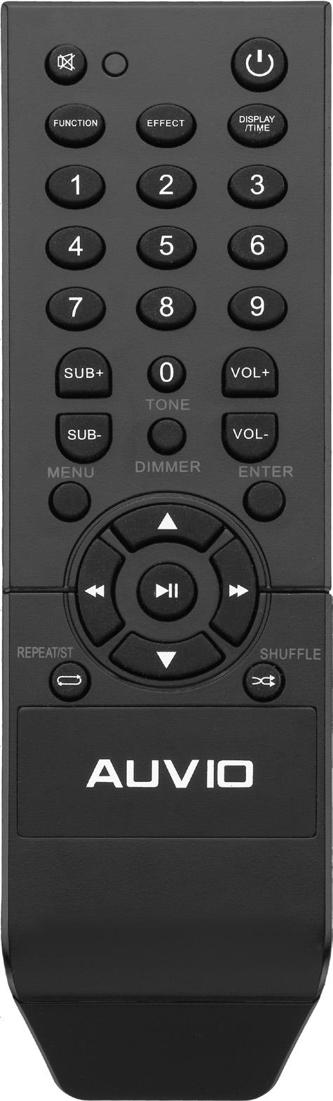 d Remote Control MUTE Turn sound on or off EFFECT Turn 3D virtual surround effect on or off Overview POWER Turn the soundbar on or off.