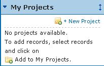 Adding Items to My Projects Items from within OvidSP that may be added to a project include: Search Results Images from Journals@Ovid Images and videos from Multimedia Text Snippets (using the