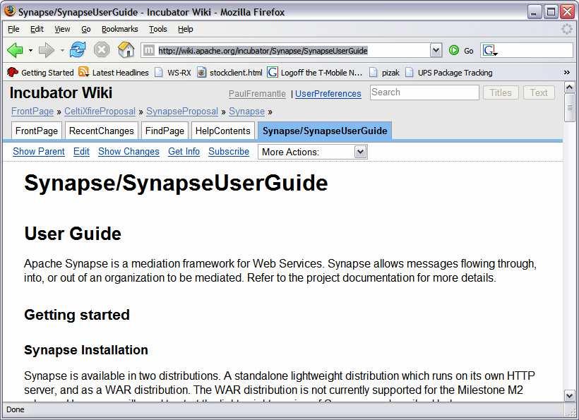 Synapse User Guide http://wiki.