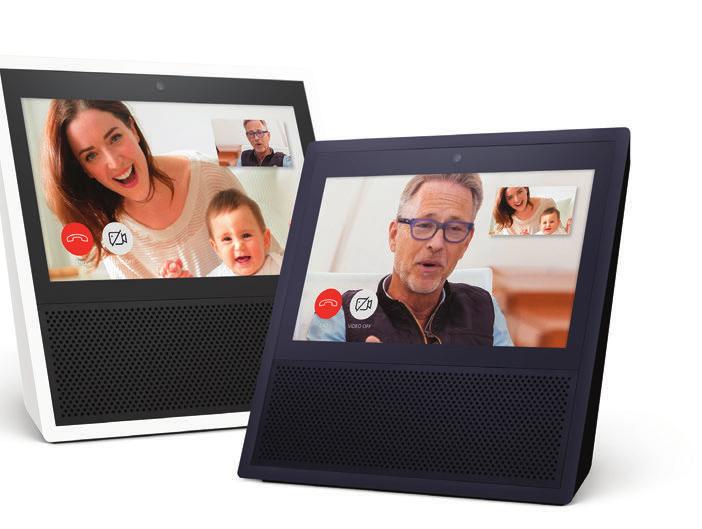 SMART HOME FOR THE HOLIDAYS Amazon Echo Show Combines the helpfulness of Amazon s Alexa with video; features include video flash briefings, music lyrics, security cameras, photos, weather and more