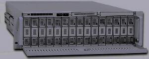 Integrated RISC processor with XOR RAID engine, Gigabit NIC, Disk Bus Serial ATA, 128MB RAM, Multiple logical volumes, Hot-swap and hot-spare, Dynamic sector repair, S.M.A.R.T disk drive monitoring.