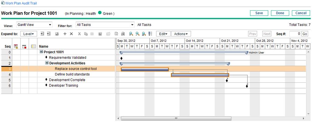 Chapter 7: Viewing and Monitoring Project Metrics The Highlight Critical Path checkbox allows you to display the critical path in the project Gantt chart.
