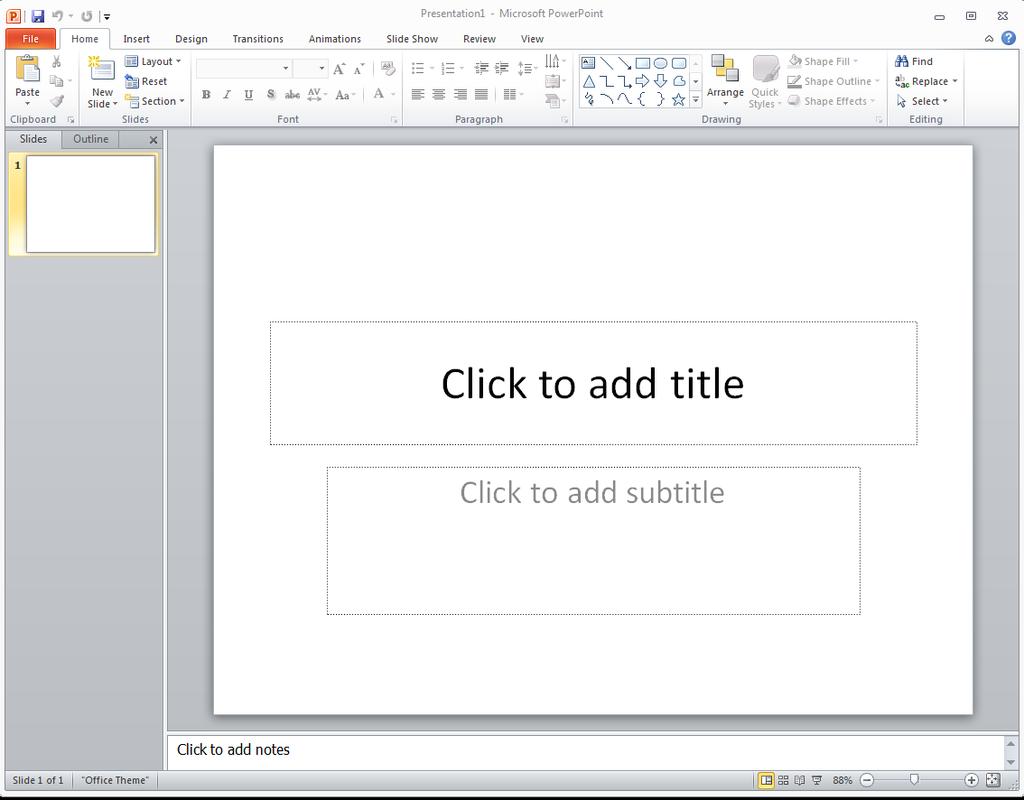PowerPoint is a slide show presentation program. Use a slide show to convey your message to an audience.